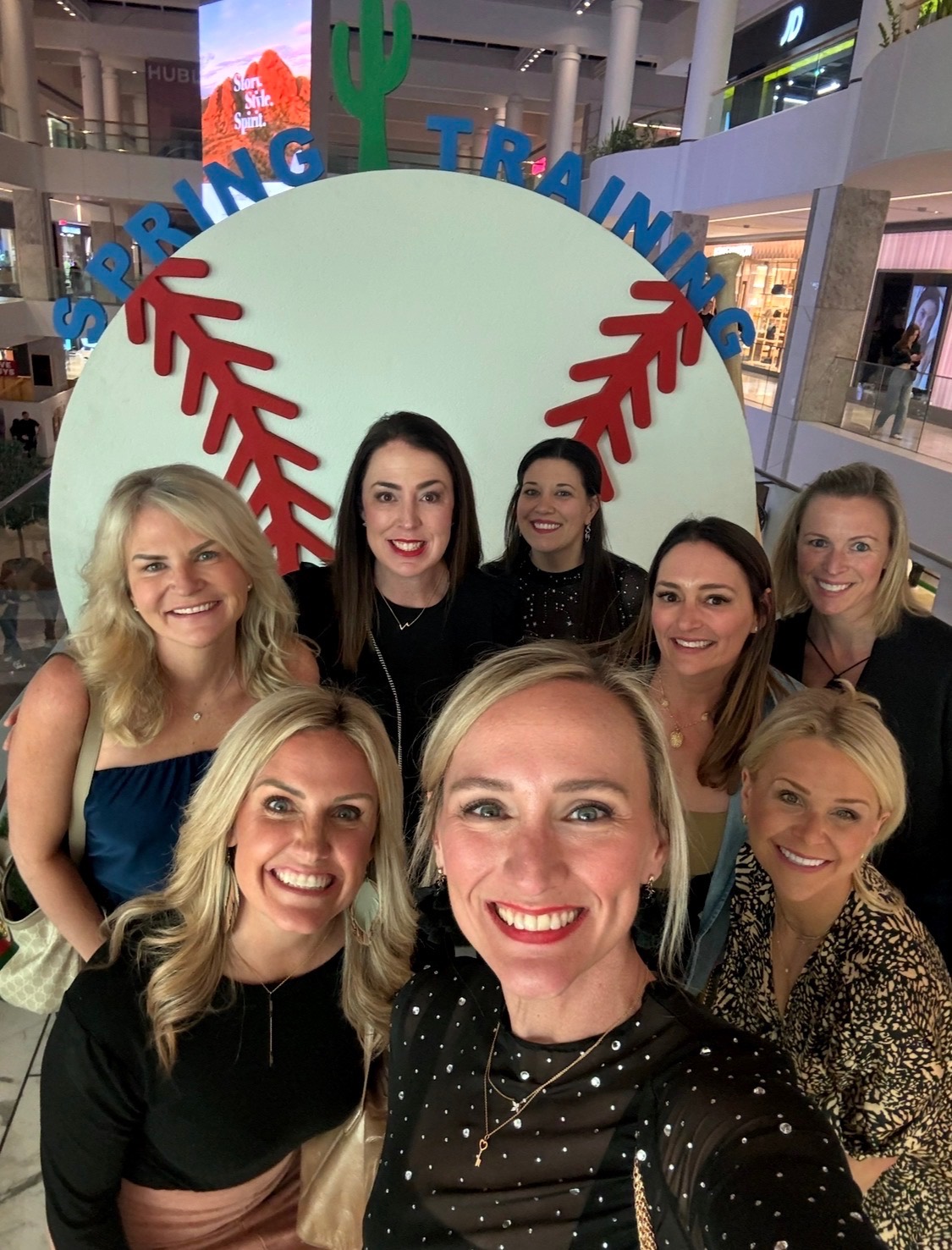 Women of the Orange Heart Collective at Spring Training